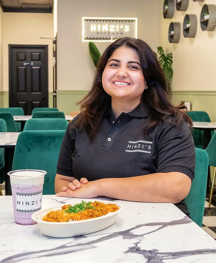 Hina 'Hinzi' Awan in the Hinzi's Kitchen dining room